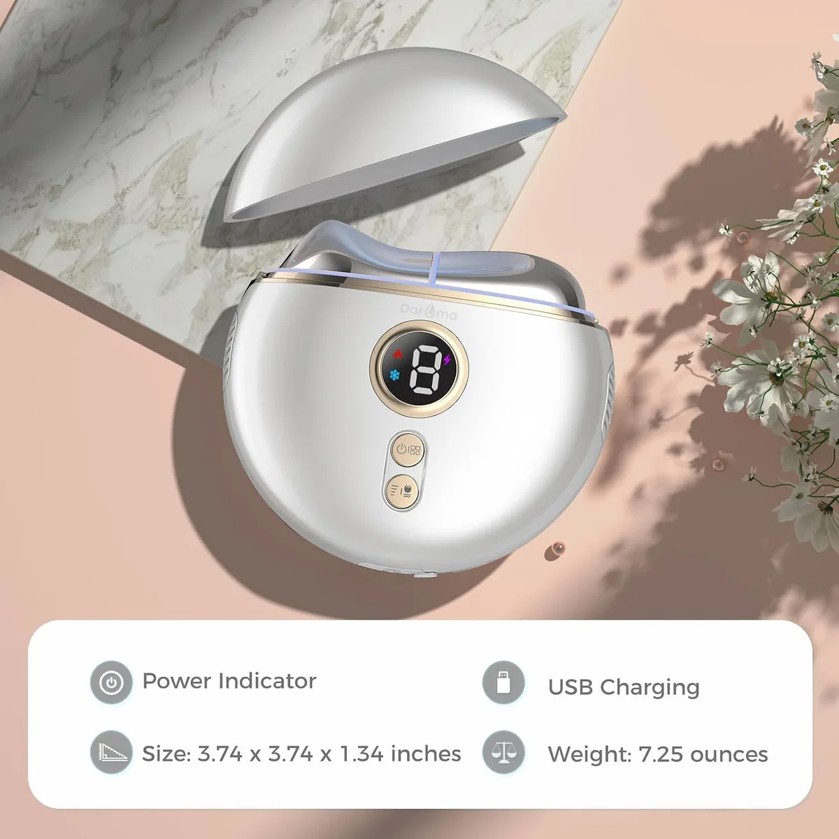 electric gua sha dimensions and USB charging
