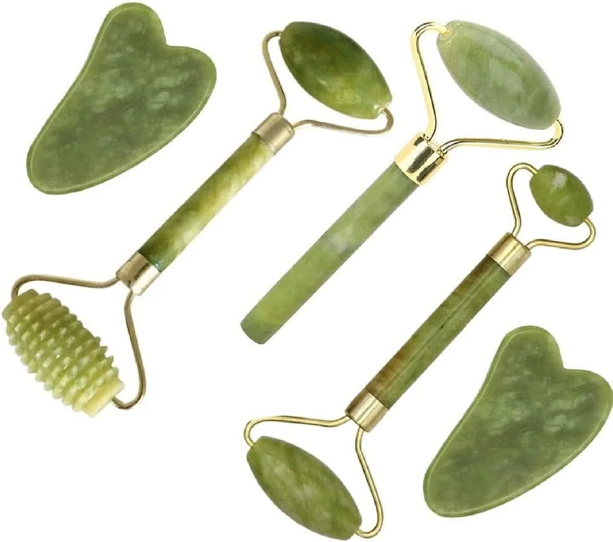 what's included in the jade roller and gua sha set