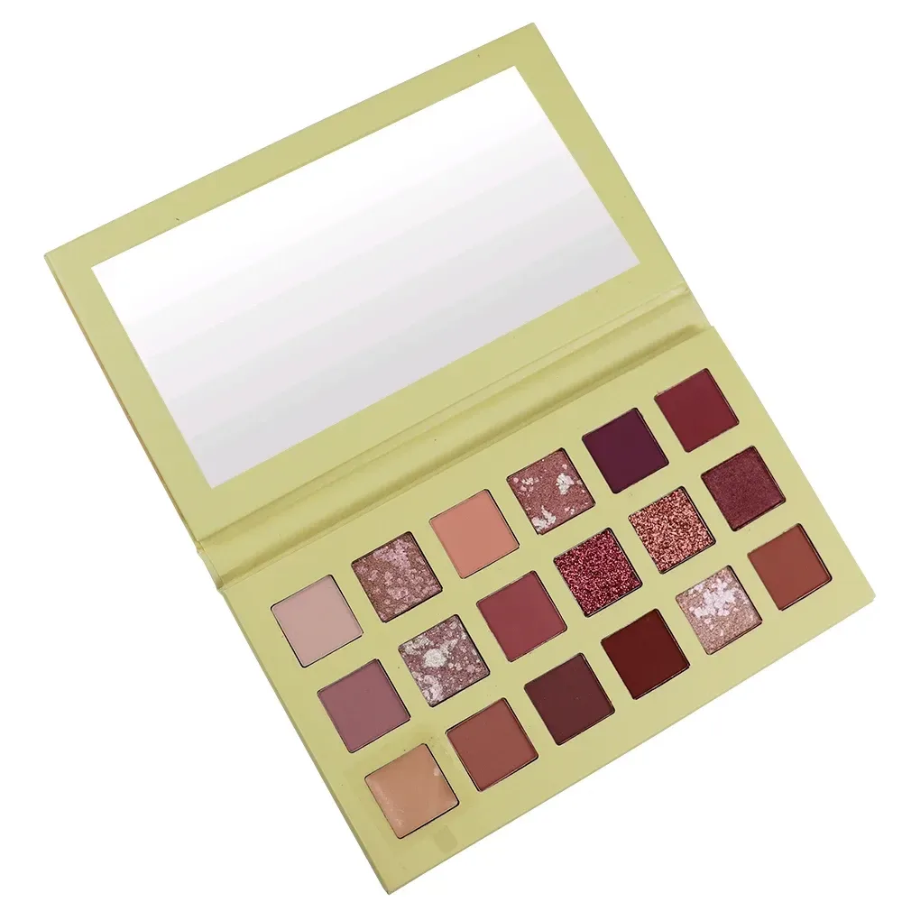 angled view of the 18 rose nude eyeshadow shades